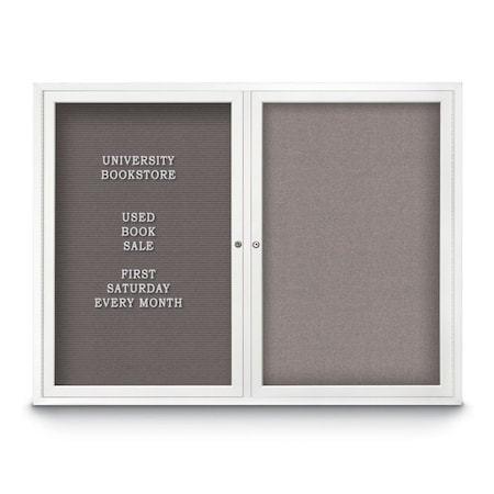 United Visual Products Corkboard, 60"x36", Pumice/Black UV405PLUS-BLACK-PUMICE